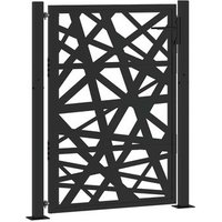 Puerta de jardín de acero Vidaxl Diseño luminoso 105x130 cm