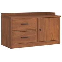 Banco de Recibidor Sandnes de Madera Maciza de Pino 87x40x50 cm Vidaxl