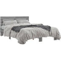 Estructura Cama Madera Ingeniería Metal 135x190 cm