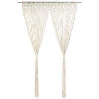Cortina De Macramé Algodón 140x240 Cm Vidaxl