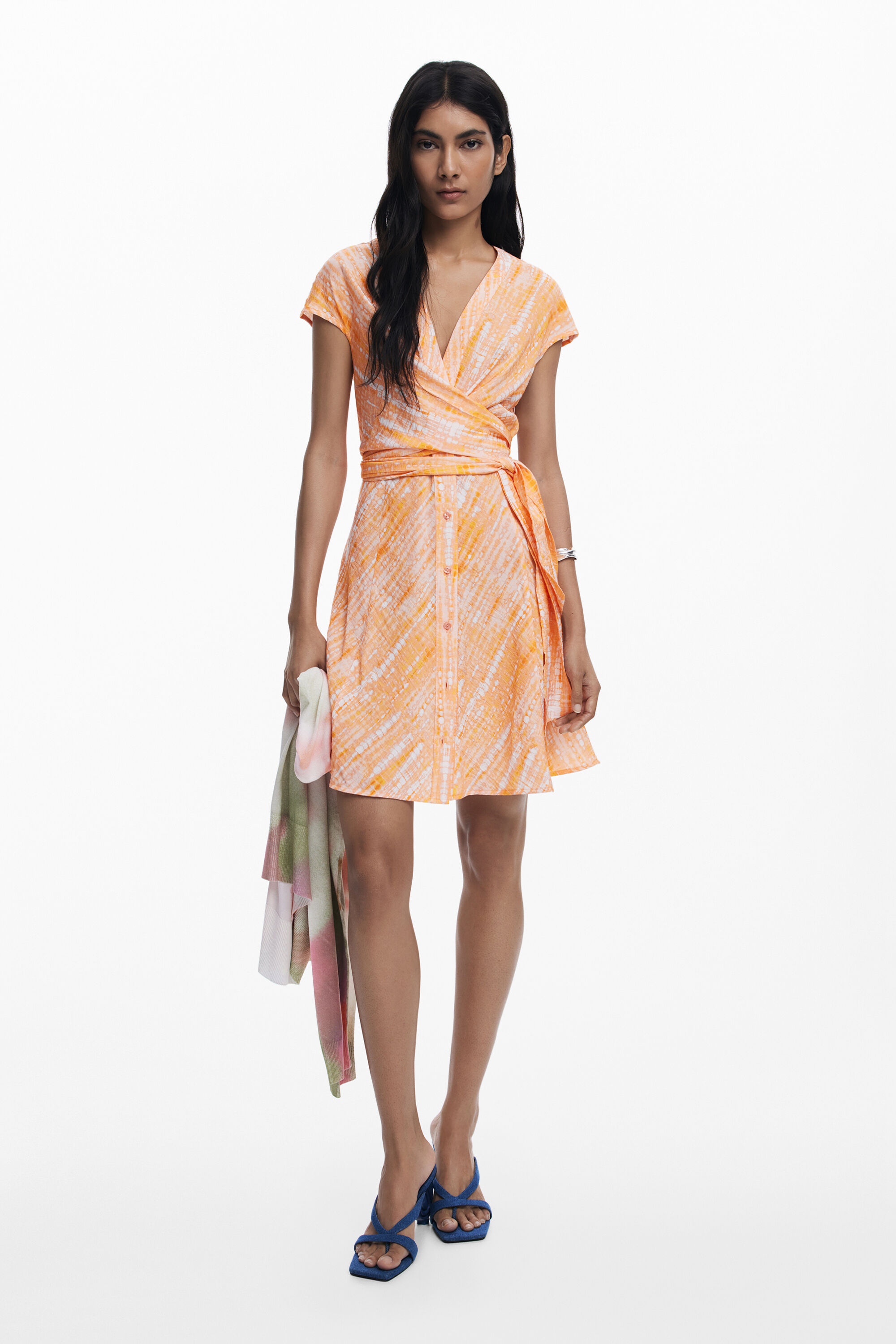 Desigual Vestido corto cruzado