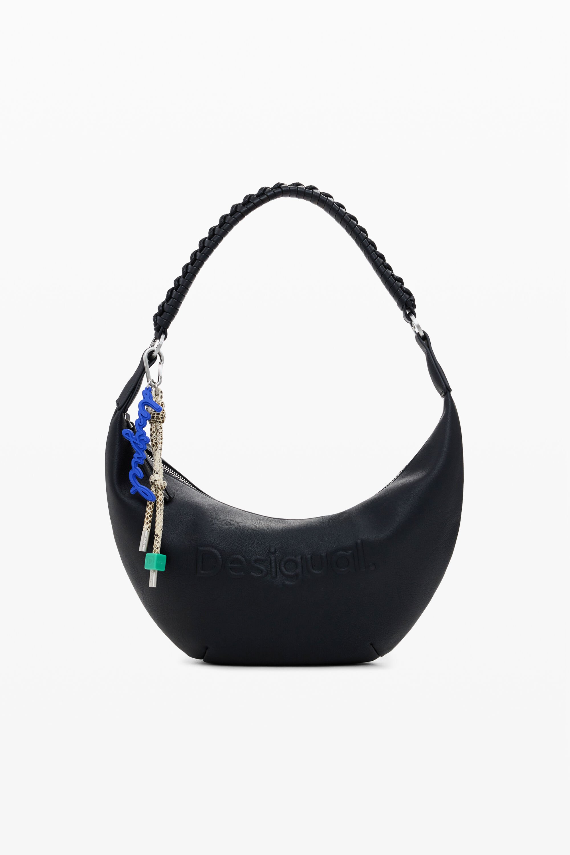 Bolso Desigual Efecto Piel 3D Logo Mediano
