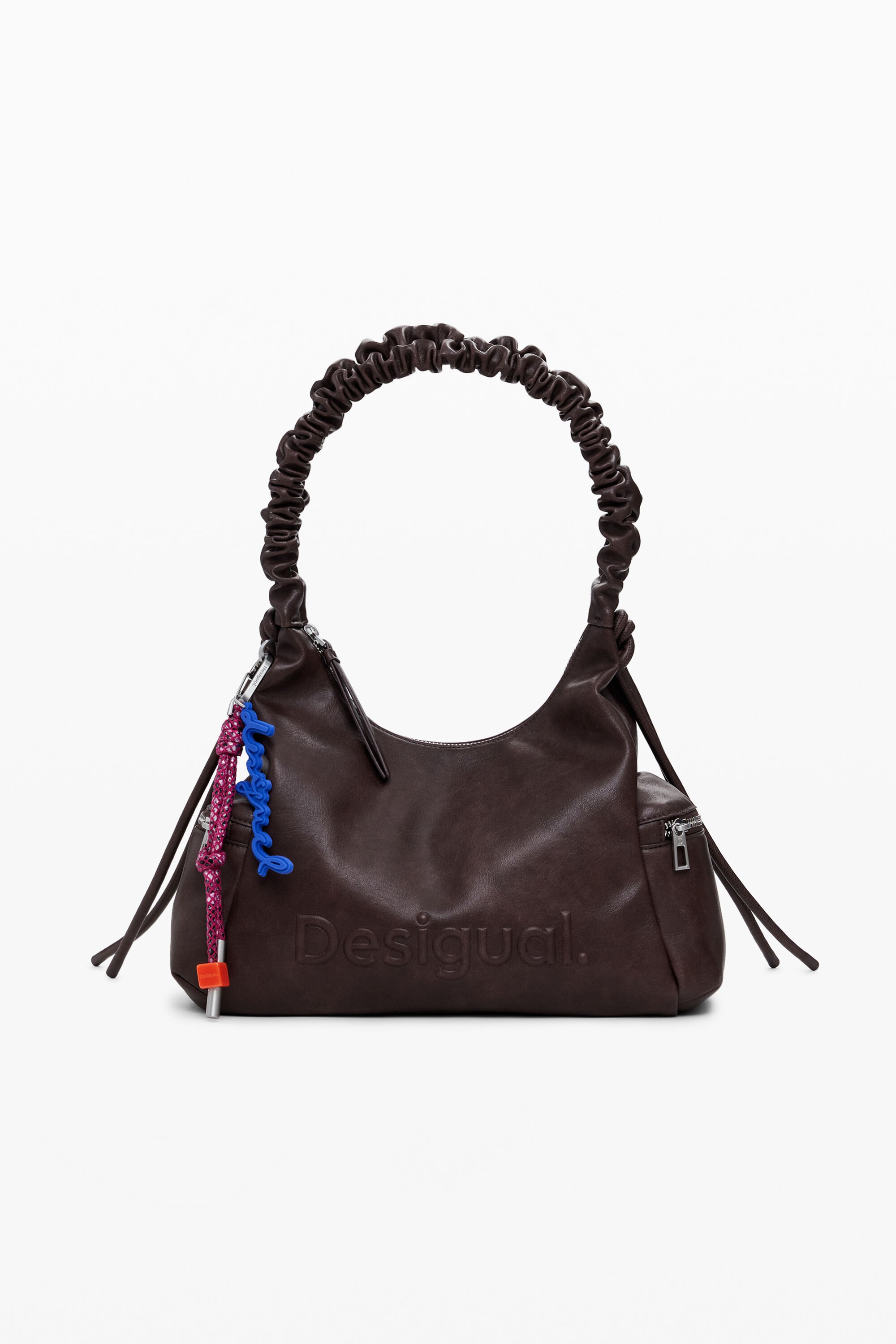 Desigual Bolso Logo 3D con Asa Fruncida Mediano para Hombre