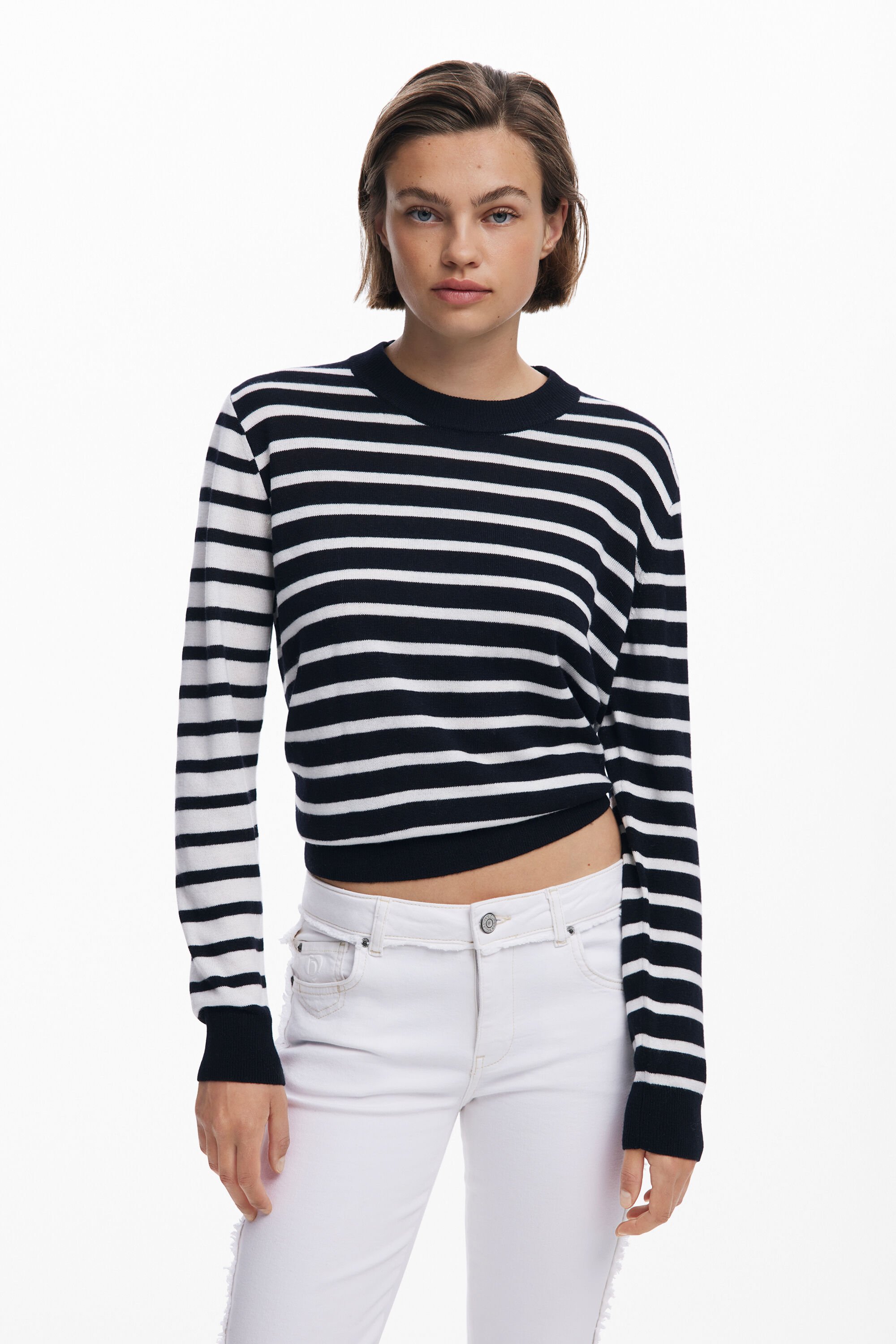 Desigual Jersey de rayas horizontales para hombre