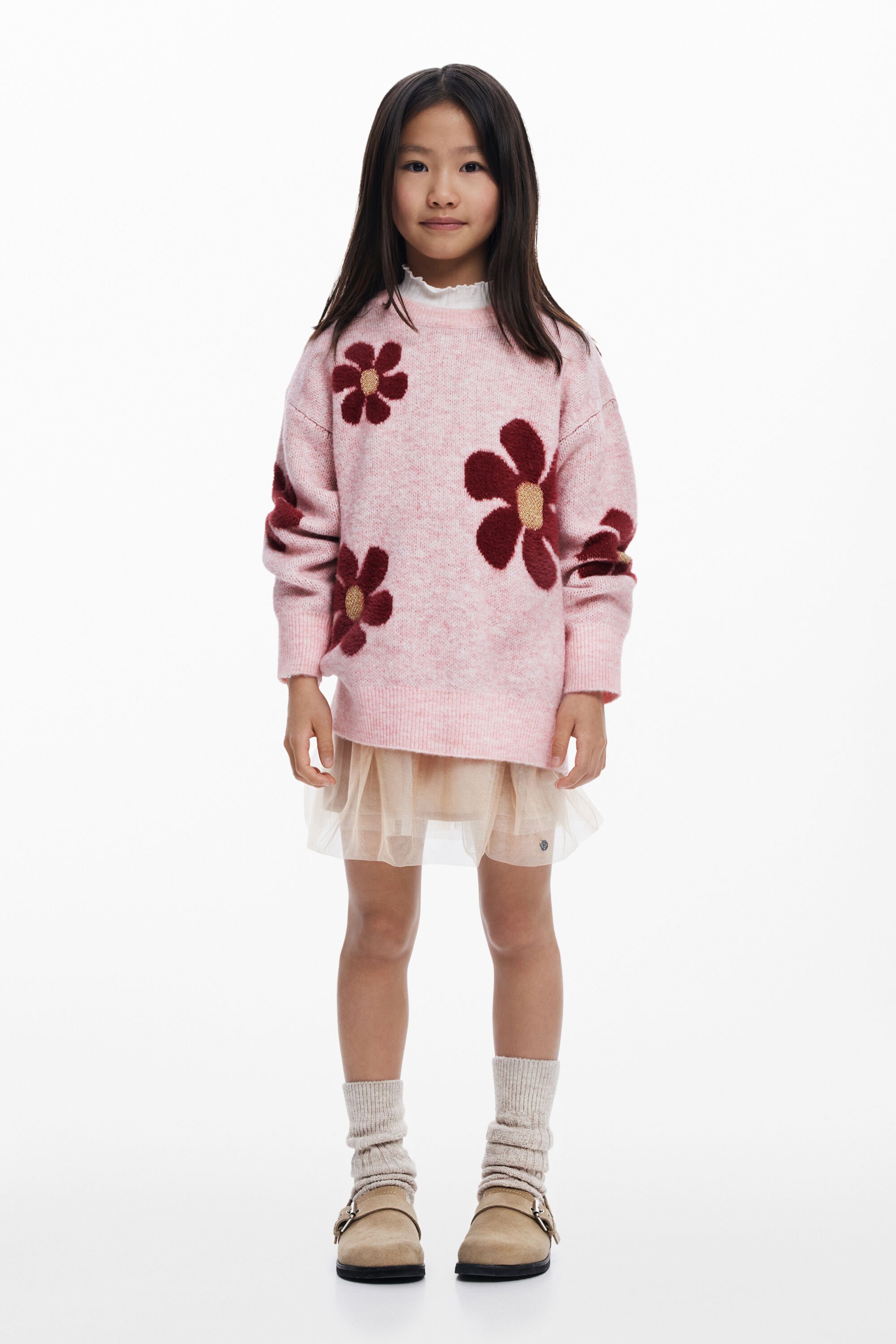 Desigual Jersey de flores grandes para hombre