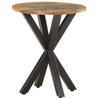 Mesa Auxiliar de Madera Maciza Reciclada 48x48x56 cm