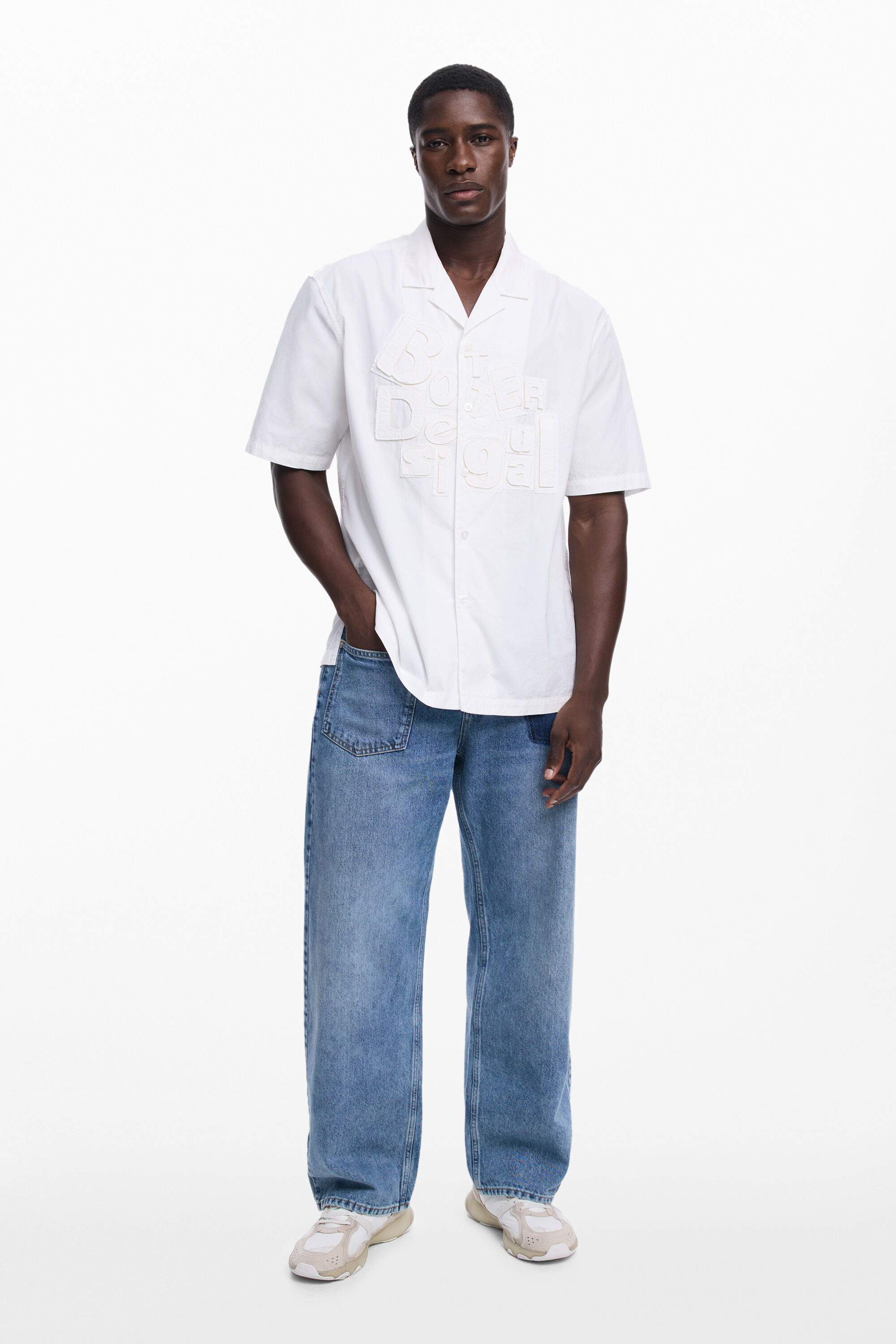 Desigual Camisa manga corta lettering Botter hombre