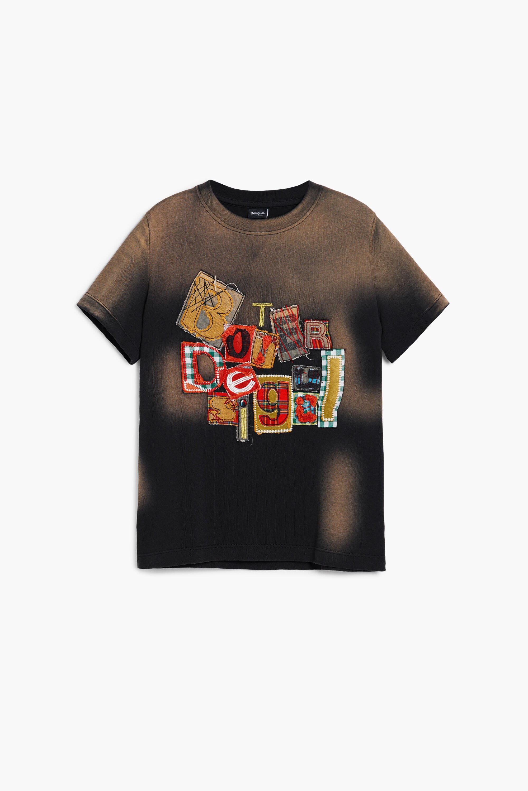 Desigual Camiseta niño manga corta patch Botter fehombre