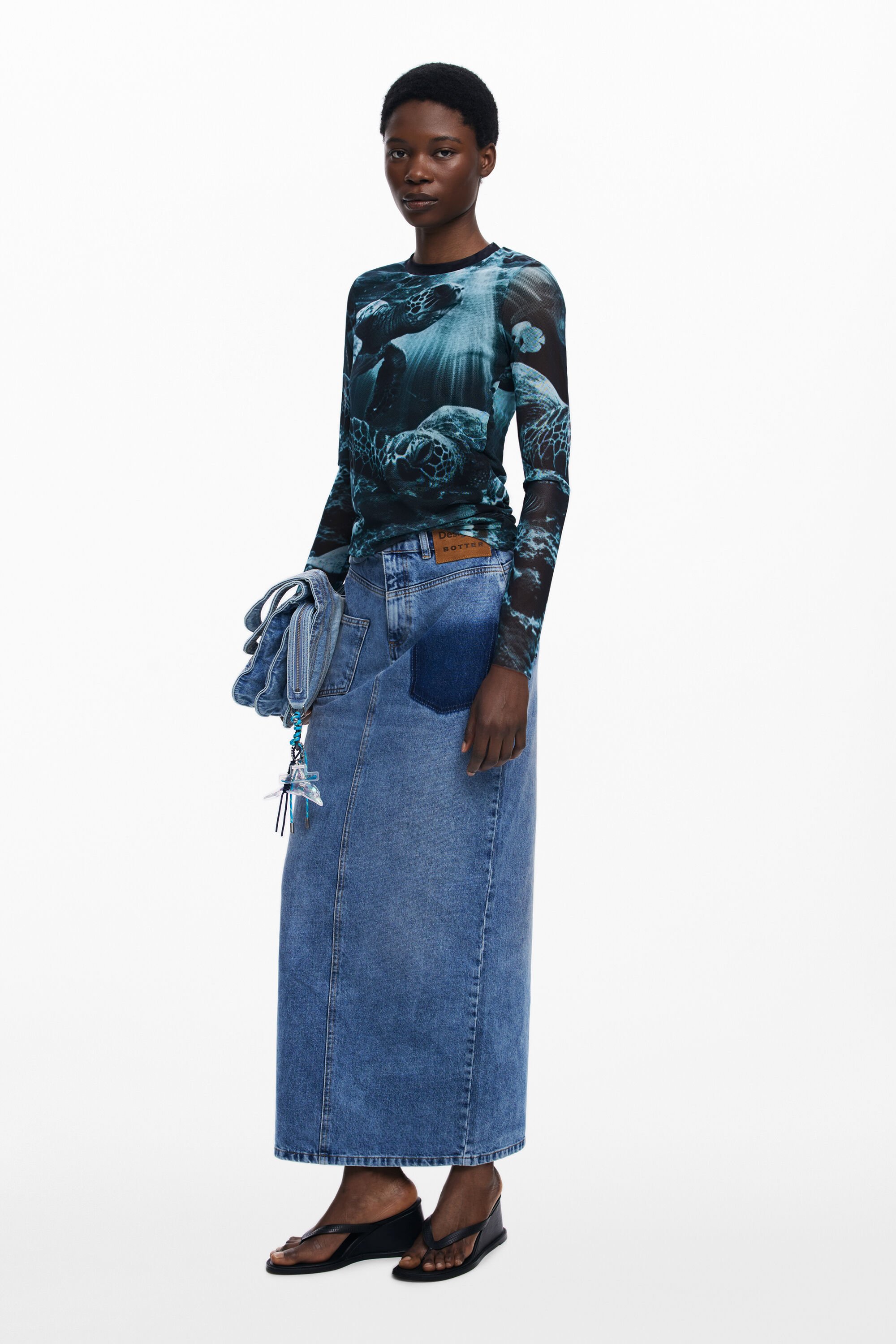 Desigual Camiseta manga larga tortugas Botter