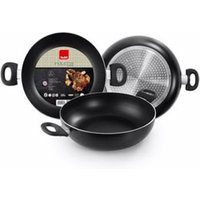 Sartén Honda 36 cm con asa de aluminio, compatible con inducción Ibili