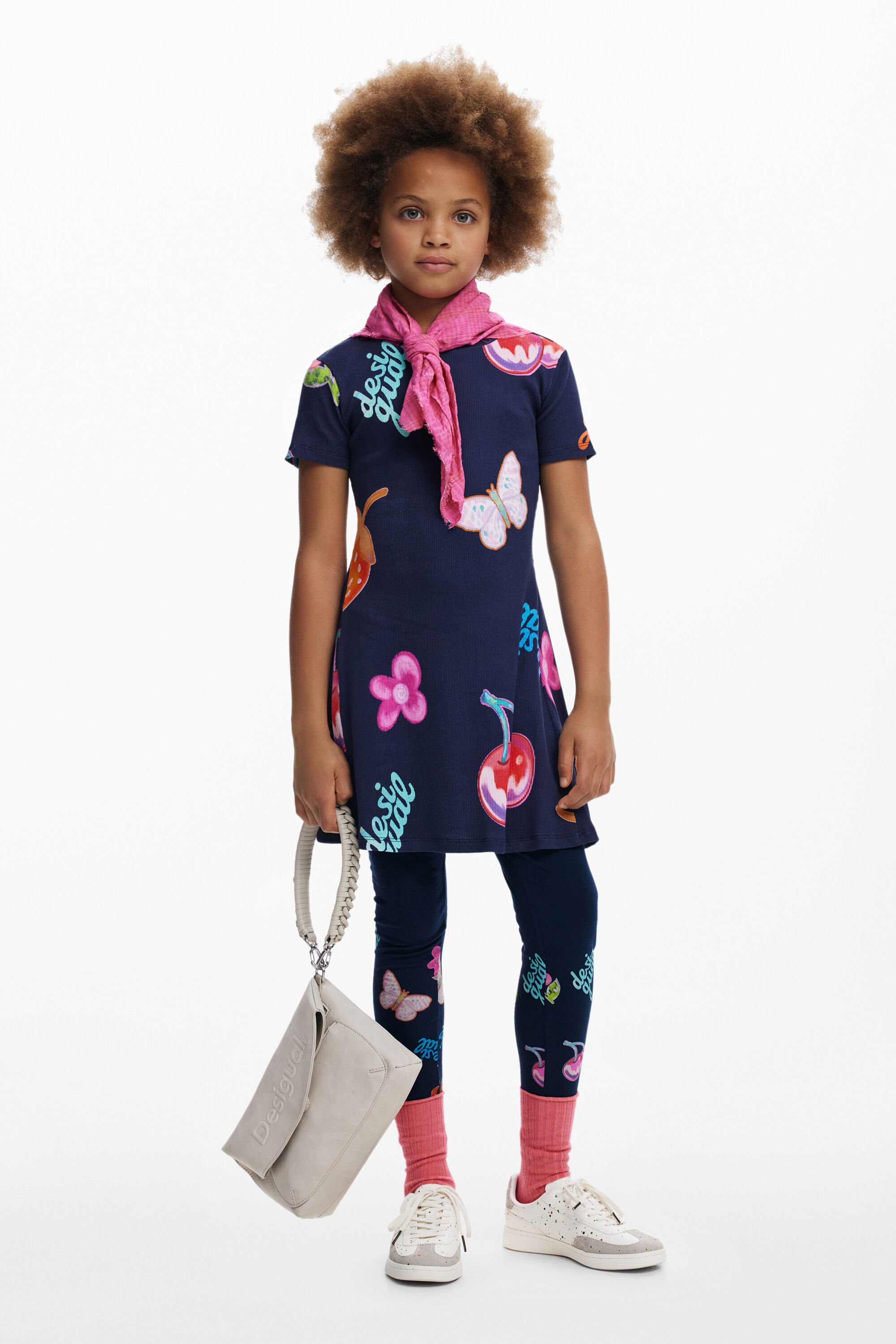 Desigual Vestido Skater Frutas