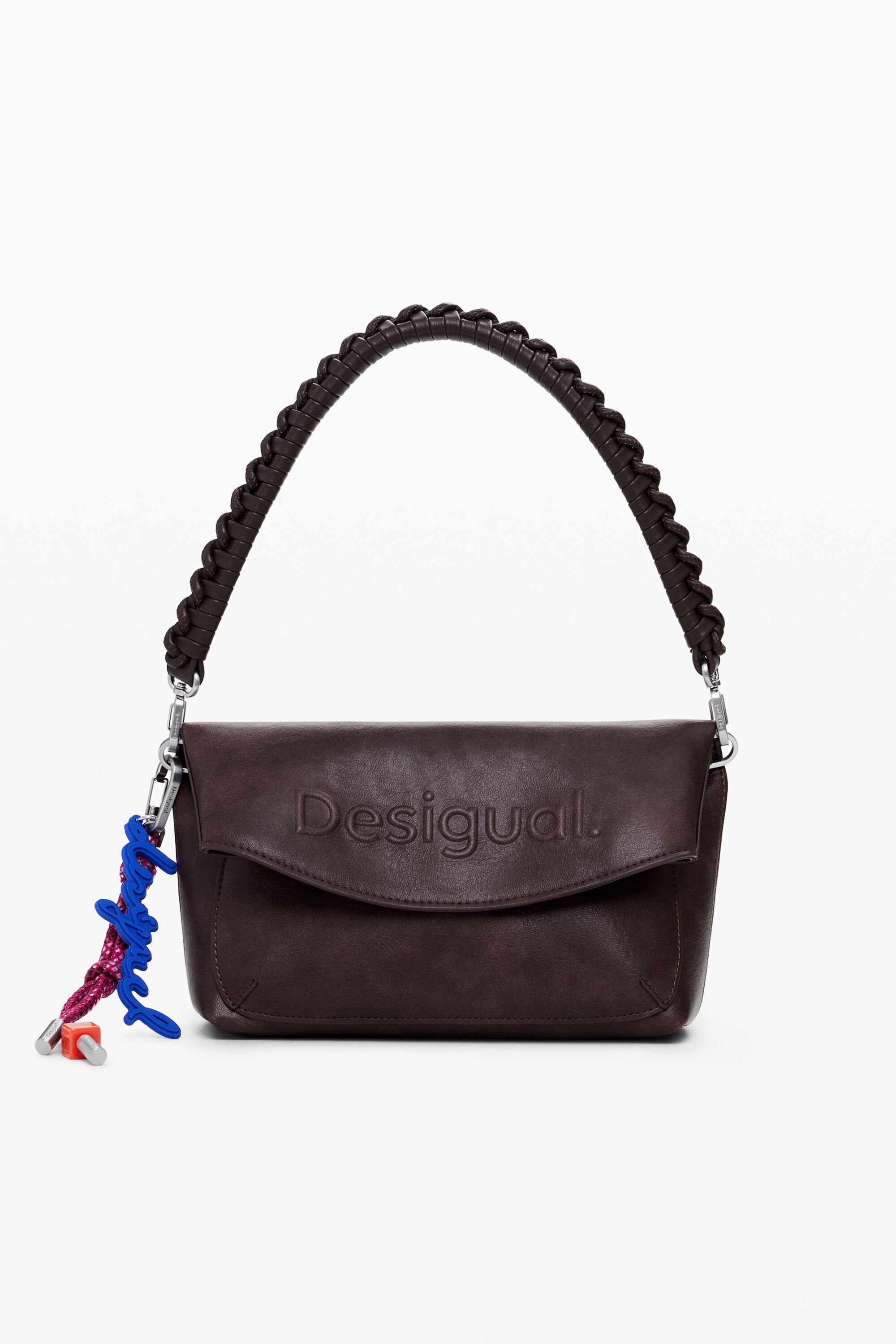 Bolso Desigual efecto antelina logo 3D mediano
