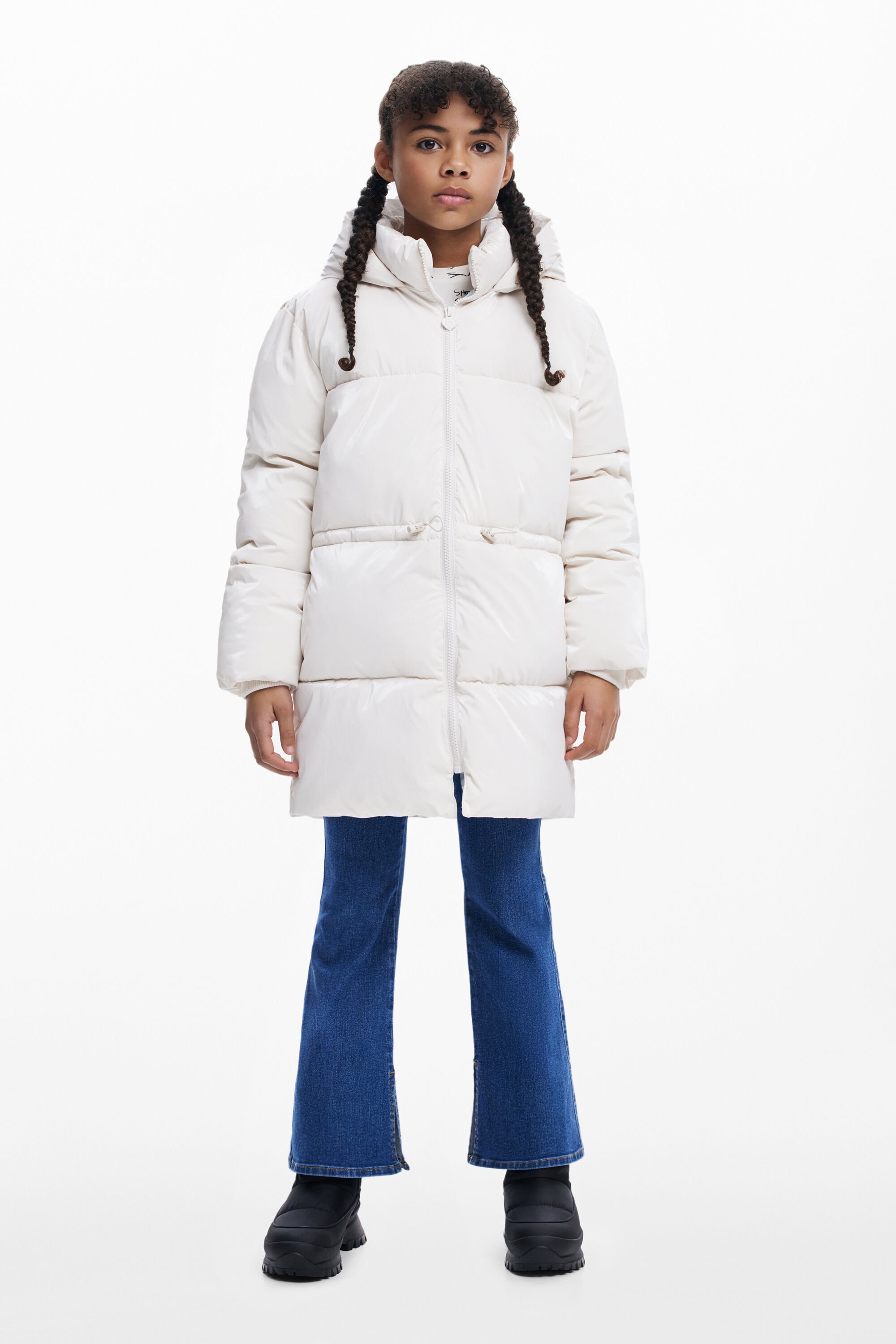 Desigual Chaqueta acolchada larga brillante