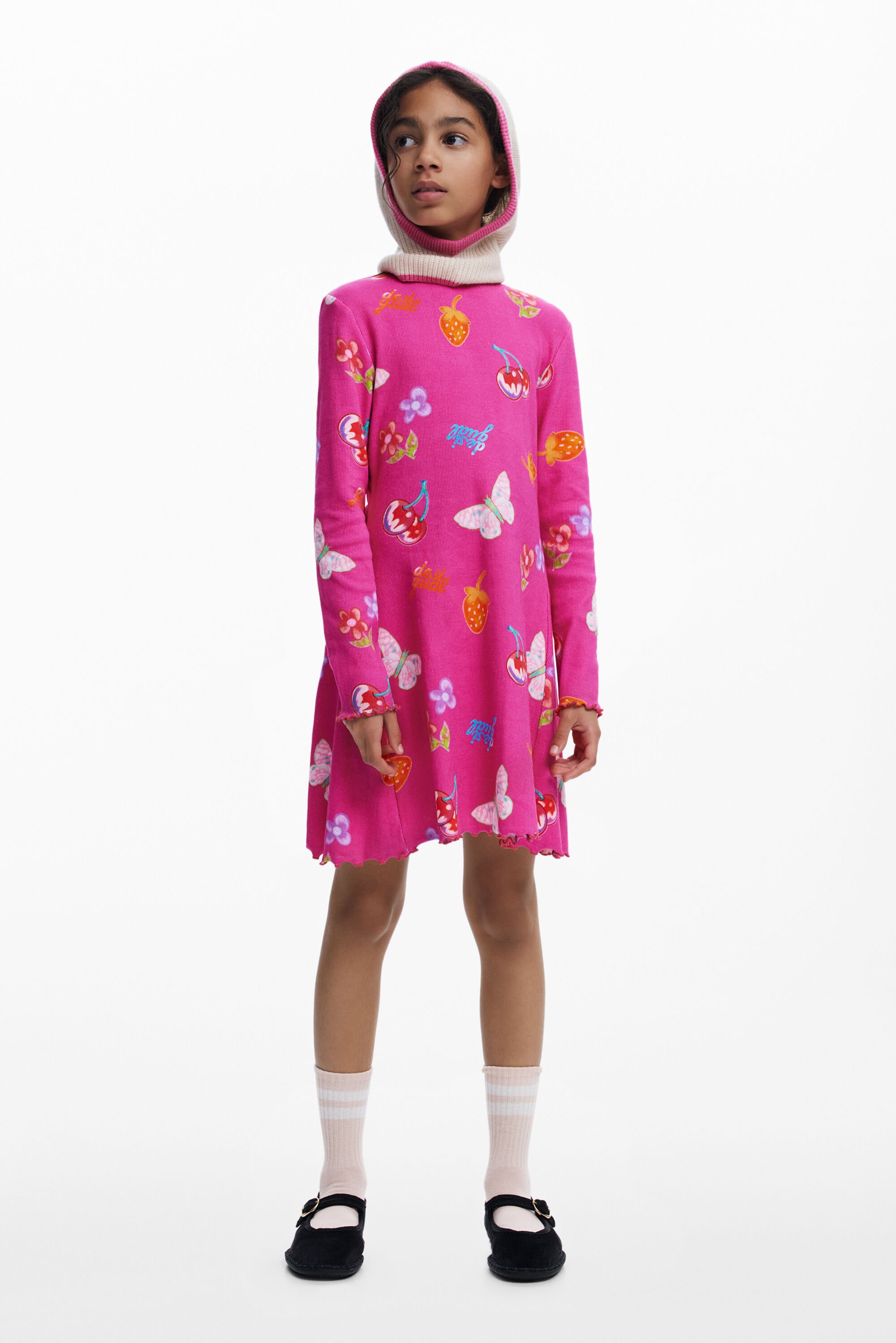 Desigual Vestido skater canalé formas