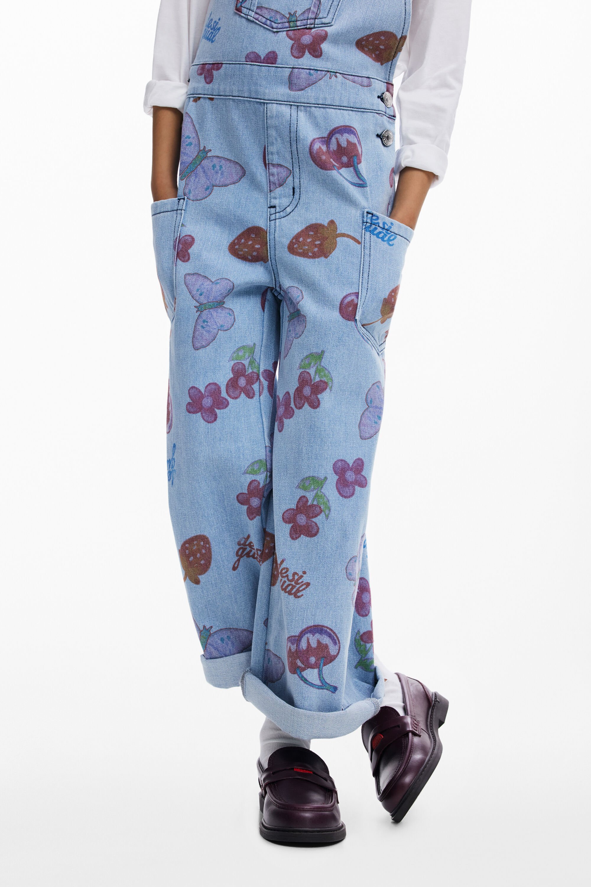 Desigual Peto denim frutas fehombre