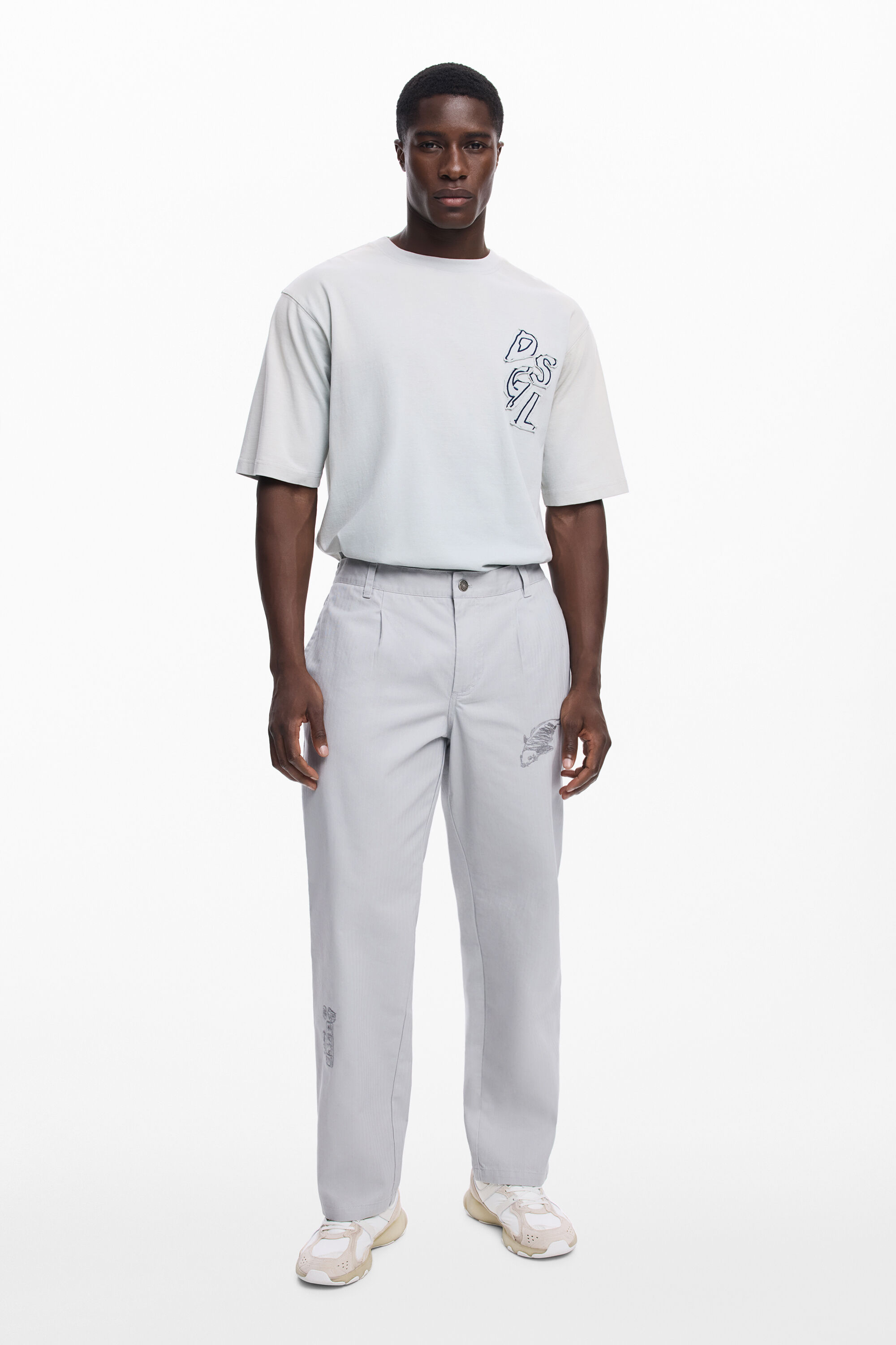 Desigual Pantalón largo tailor bordados para hombre