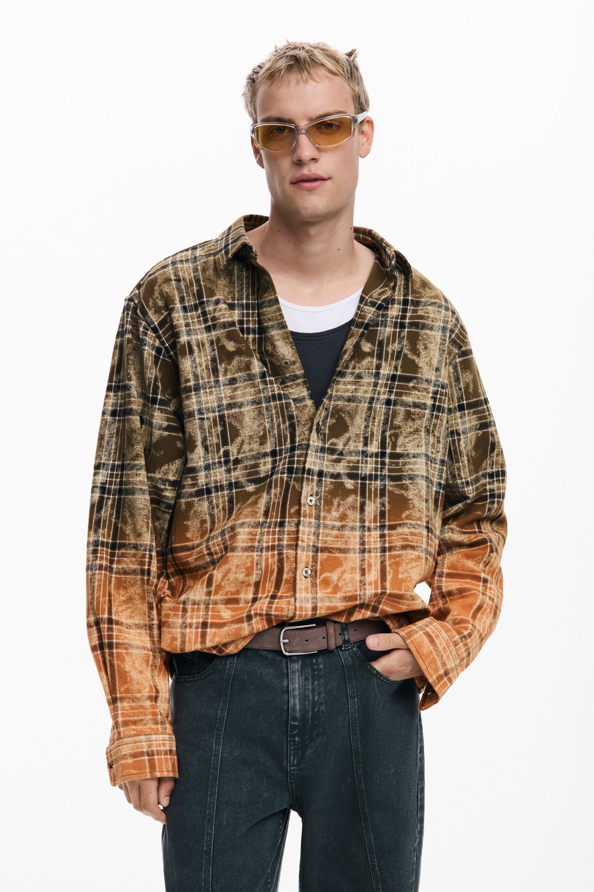 Desigual Camisa manga larga degradado hombre