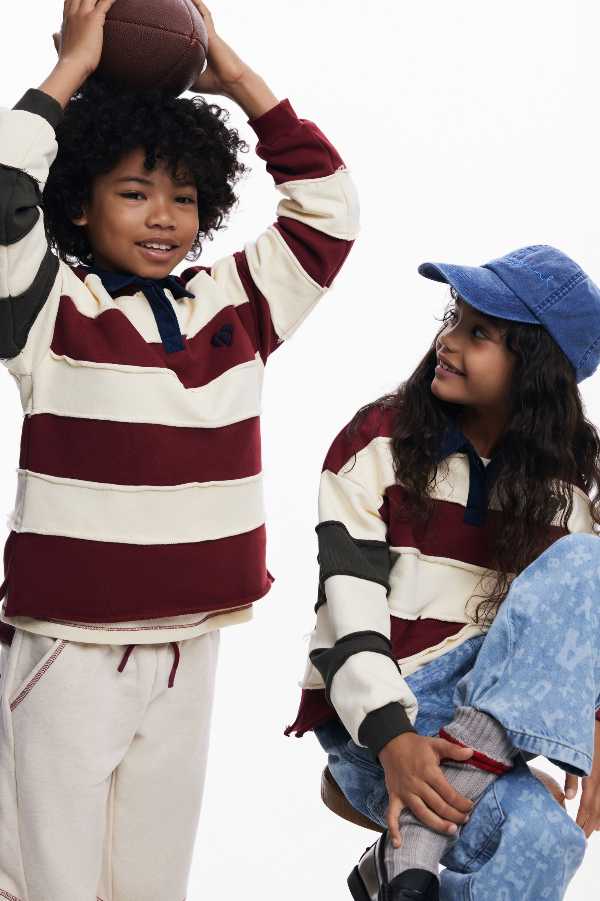 Desigual Polo Rayas Manga Larga Hombre