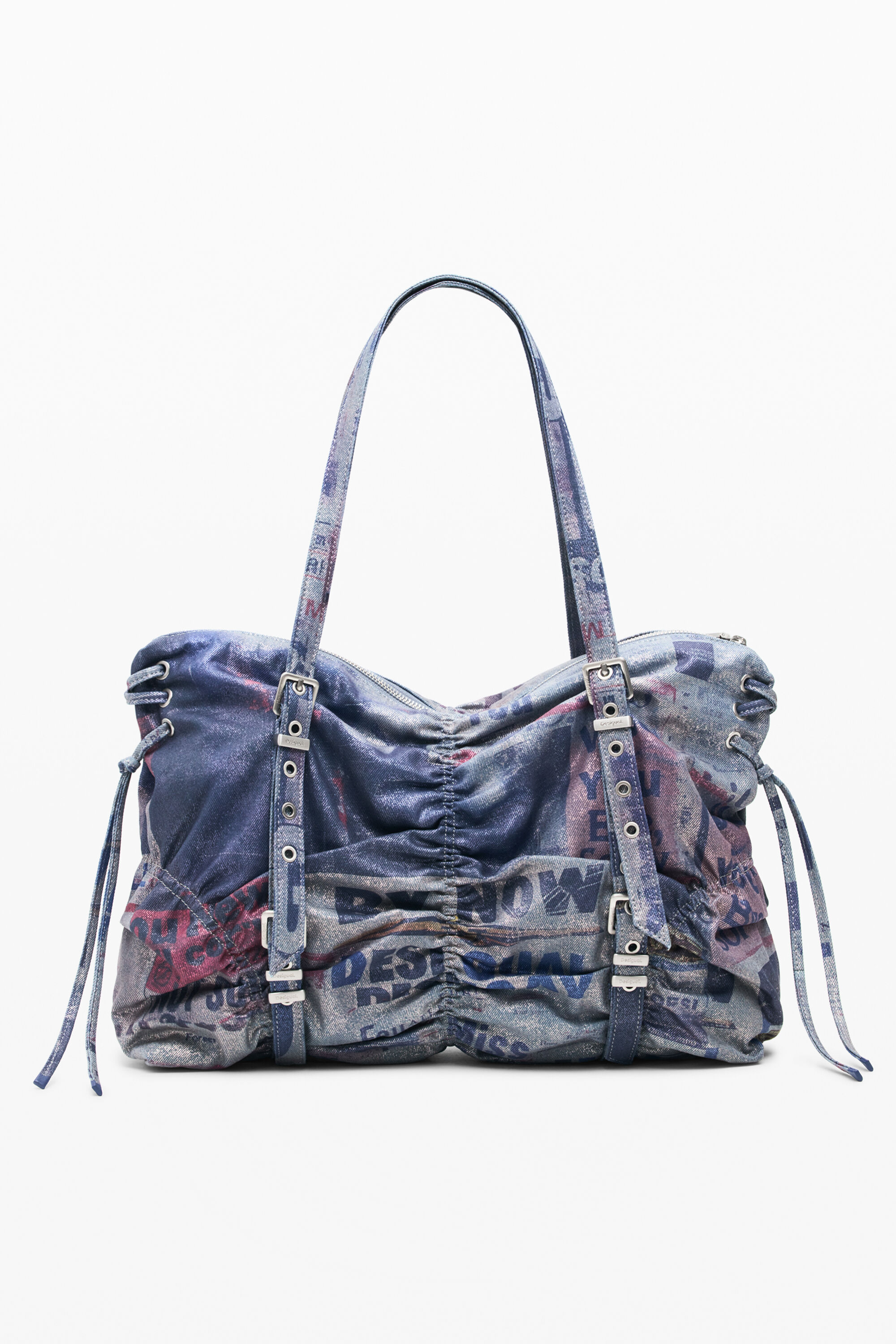 Bolso grande fruncido Desigual