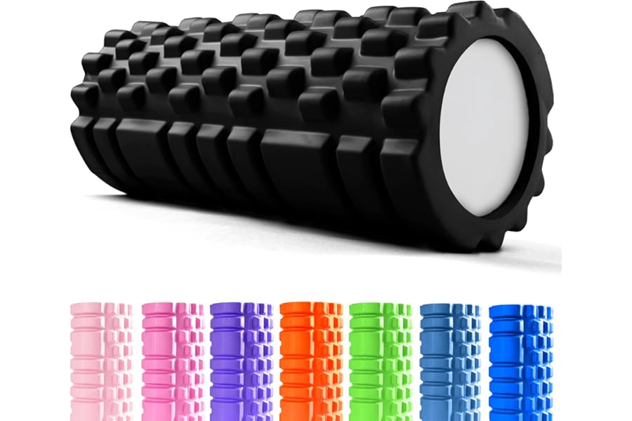 Unycos Rodillo de Espuma Dura 33x14 cm para Masajes Musculares y Terapia Fitness