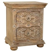 Mesita de noche de madera artesanal 50x40x60