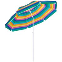 Sombrilla de 200 cm para jardín con altura regulable