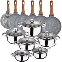Set de cocina San Ignacio 12 piezas Cassel Inox + sartenes Daimiel aluminio varios tamaños