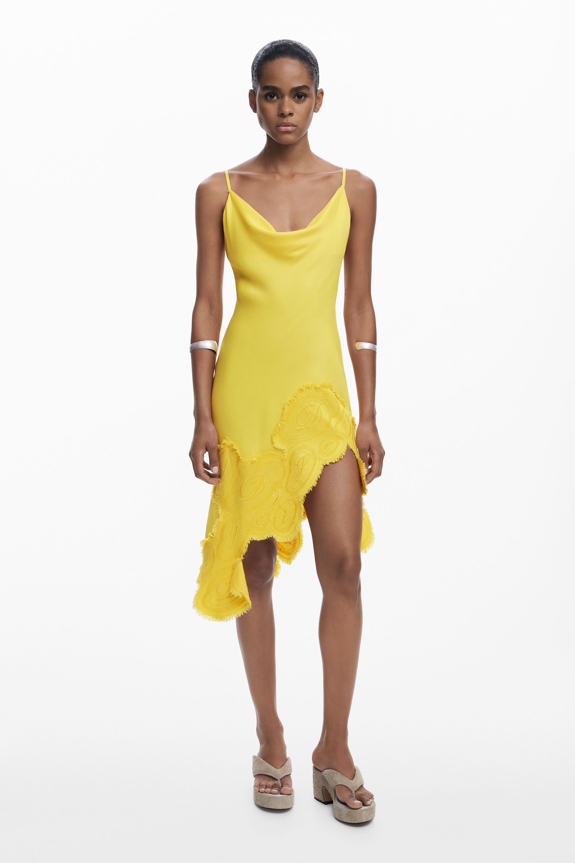 Desigual Vestido lencero asimétrico