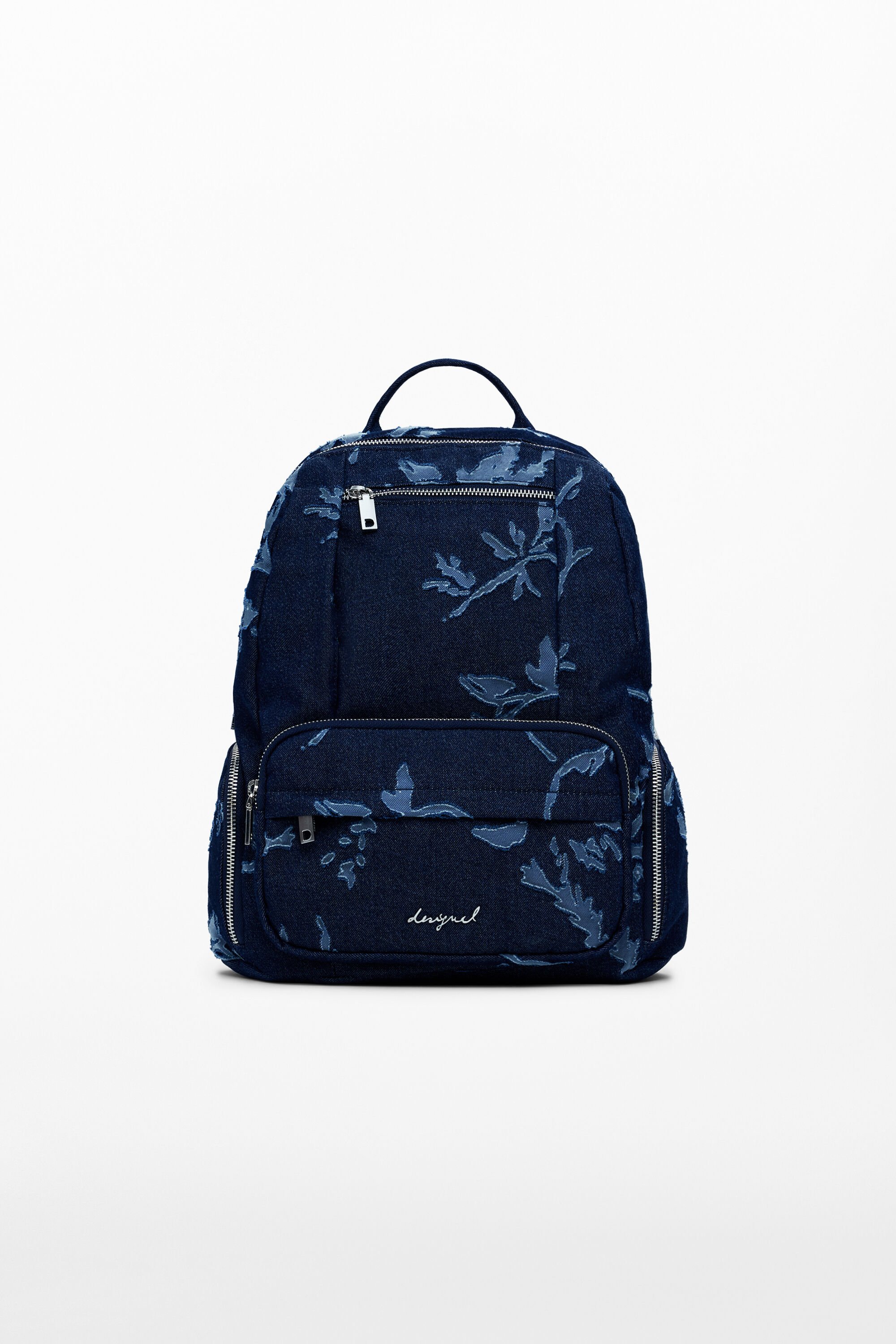 Desigual Mochila Denim Devoré Pequeña