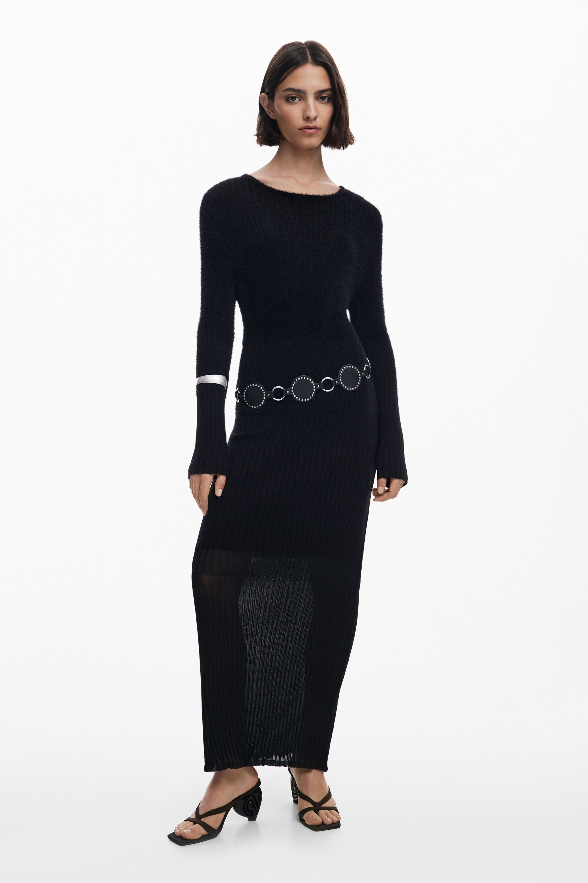 Desigual Vestido Transparente