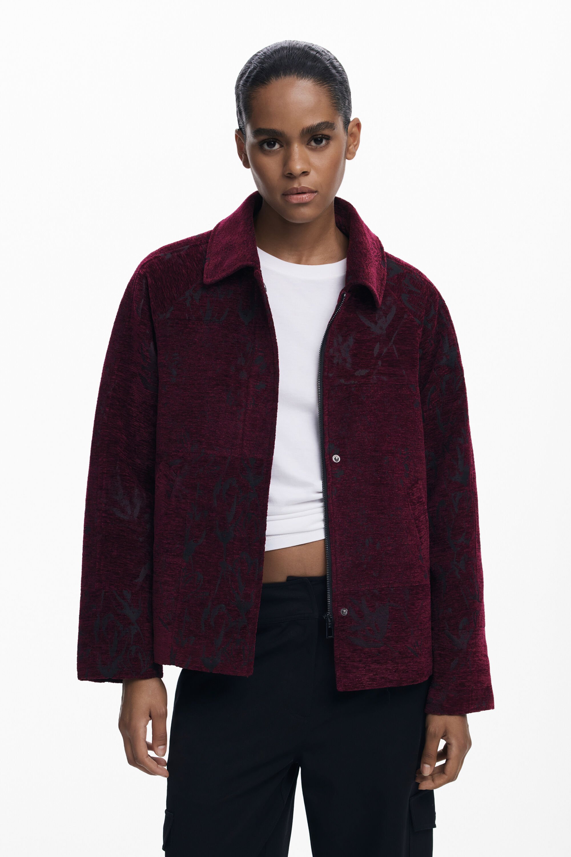 Desigual Abrigo corto textura para hombre