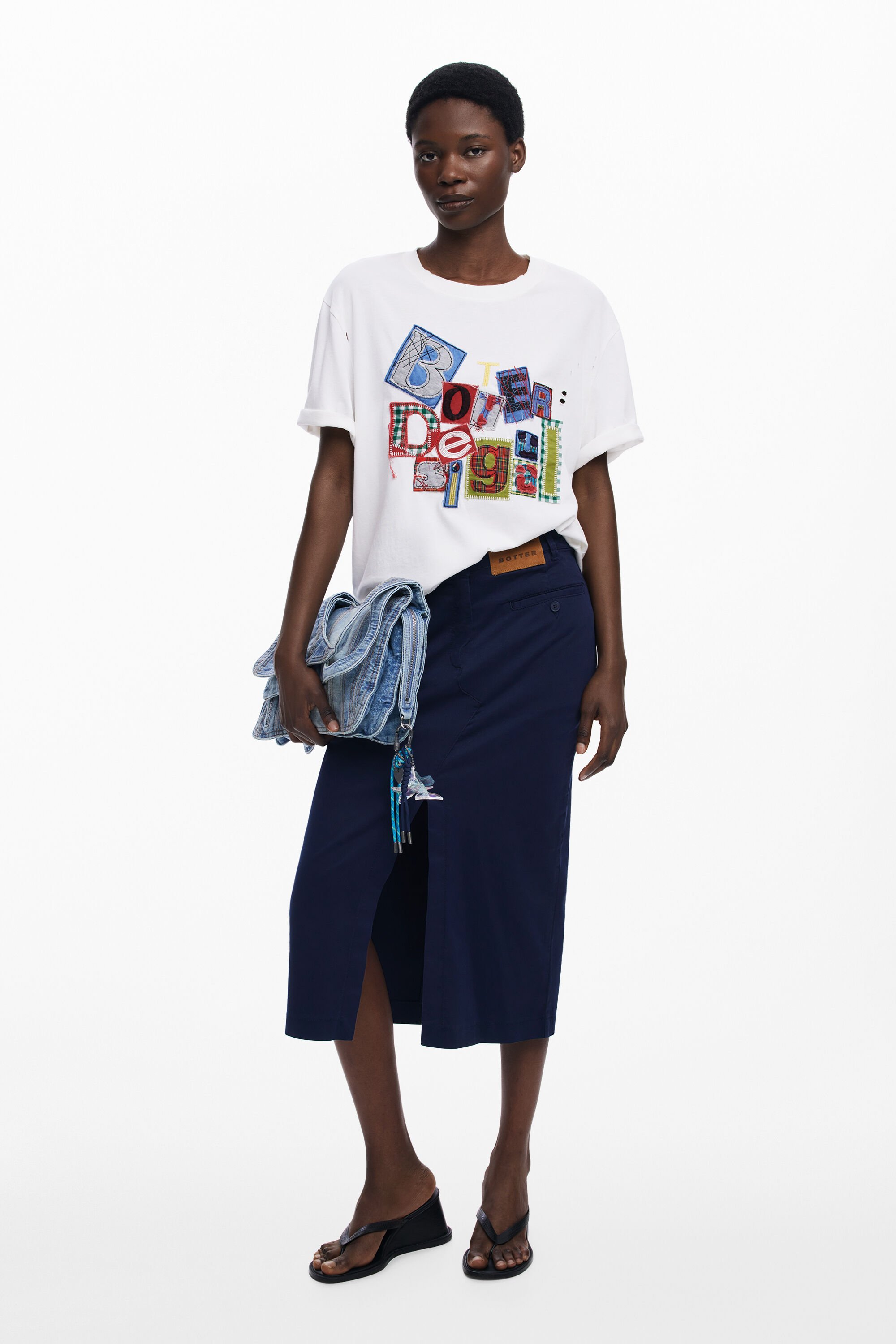 Desigual Falda midi tubo Botter