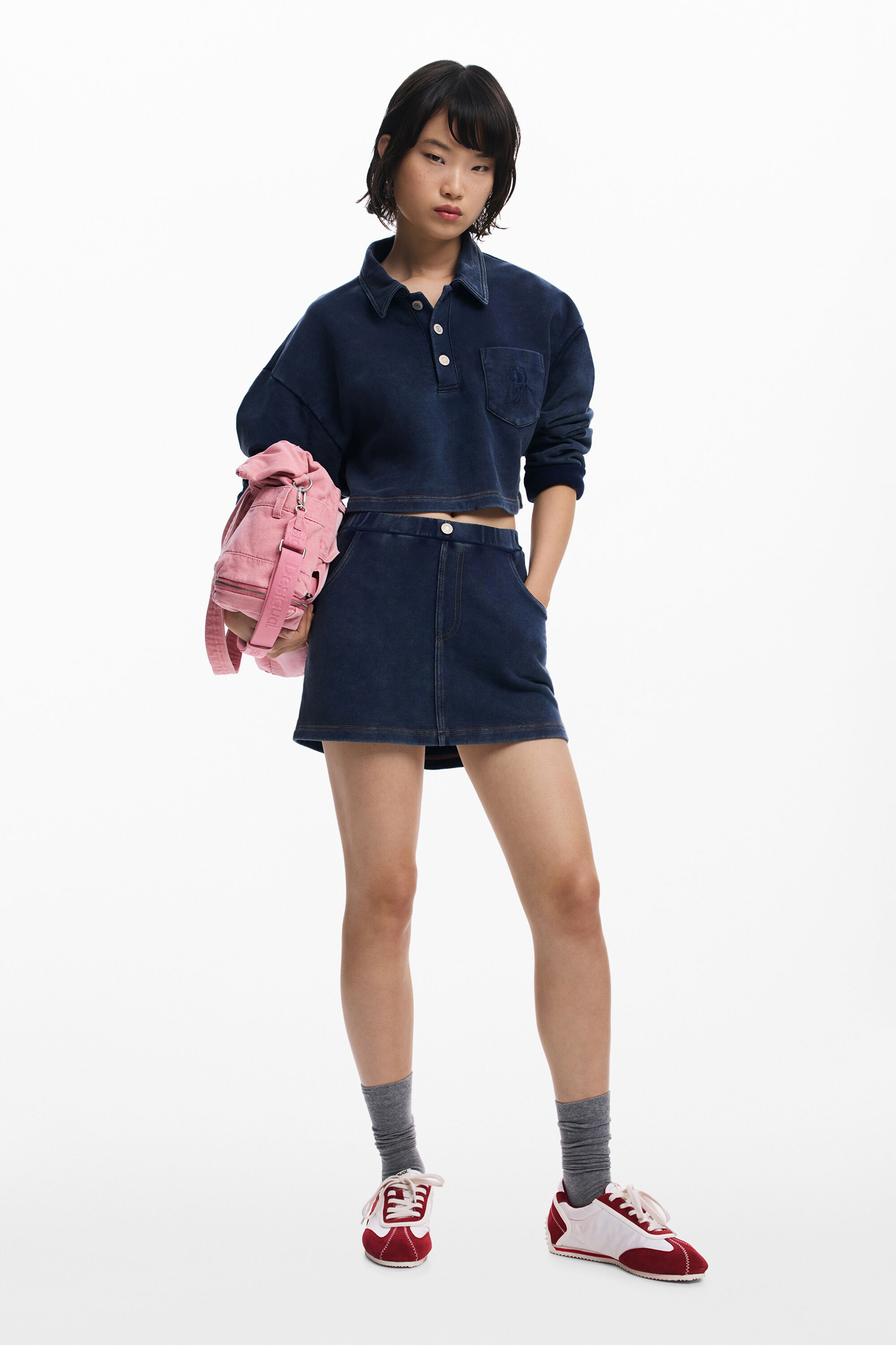 Desigual Sudadera Polo con Botones para Hombre