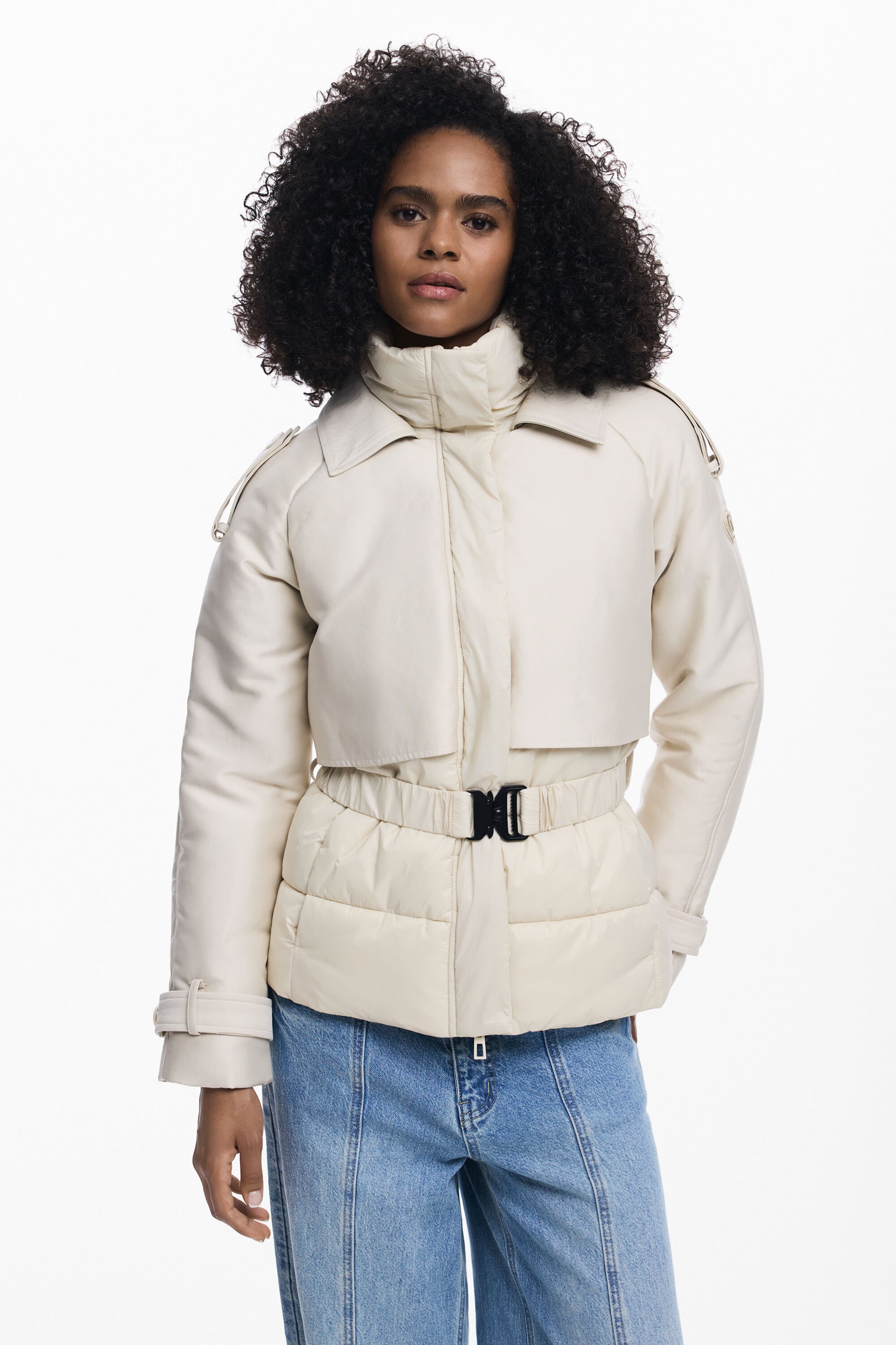 Desigual Chaqueta Acolchada Híbrida para Hombre