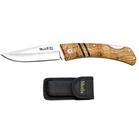 Navaja de caza Zx-8.ol con bloqueo muela, hoja de 8,5 cm, mango de madera de olivo y 10 cm de largo
