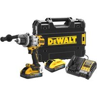 Taladro Percutor 18V sin escobillas Dewalt DCD1007H2T-QW con 2 baterías de 5.0 Ah y estuche
