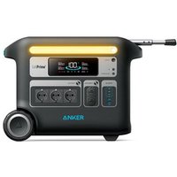 Anker Solix F2000 Estación de Energía Portátil 2048Wh (640,000mAh) con 4 Salidas CA 2400W, Versión con Conectividad Inalámbrica