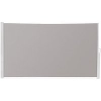 Toldo Lateral Retráctil 140x300 cm con Soporte Pared y Suelo, Cofre Aluminio