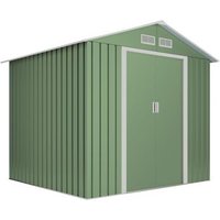 Caseta Metal Light 5.27 m² Rejillas Anticondensación Doble Puerta Corredera