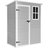 Caseta de Resina Jardín Unit 1.4 Wasabi – Montaje Sencillo con Ventana Luz Natural y Suelo Incluido (Paneles 12mm)