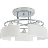 Rogal Lámpara de Techo Pantalla Cristal Elipse 5 Bombillas E14 200 W