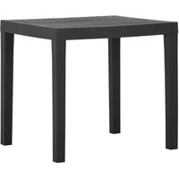 Mesa de jardín de plástico Vidaxl 79x65x72 cm