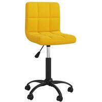 Silla de comedor giratoria de terciopelo Vidaxl