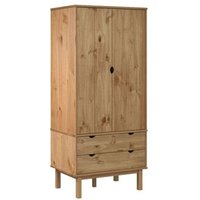 Armario Otta Madera Maciza Pino 76,5x53x172 cm Vidaxl