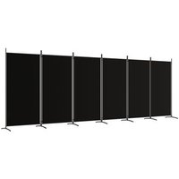 Biombo Divisor de 6 Paneles de Tela 520x180 cm Vidaxl
