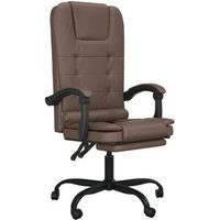Silla de Oficina Reclinable con Masaje, Cuero Sintético, Vidaxl