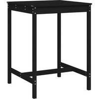 Mesa de Jardín Madera Maciza Pino 82,5x82,5x110 cm