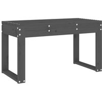 Banco de jardín de madera maciza de pino 80x38x45 cm