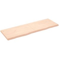 Estante de Pared Madera Maciza Roble Sin Tratar 180x60x(2-6) cm Vidaxl