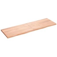 Estante Pared Madera Roble Tratada 160x50x(2-4) Cm